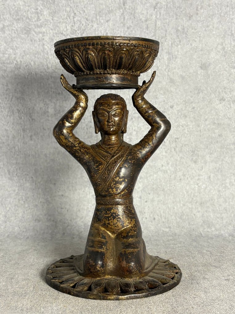 黄油灯 23 厘米 - 青銅色 - 20世紀末 #2.1