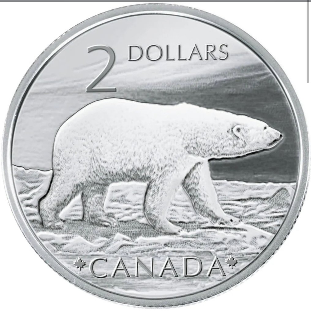 Canadá. 2 Dollars 2004 Canada Proud Polar Bear Coin and Stamp Set mit CoA und BOX  (Sin precio de reserva) #1.0