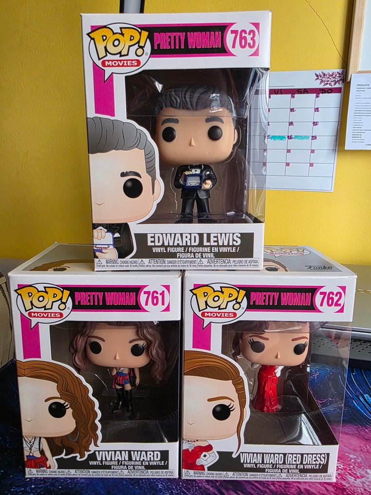 Funko - Funko Pop Pretty Woman Set: Edward Lewis; Vivian Ward; Vivian Ward (Red Dress) - 2020+ #1.0