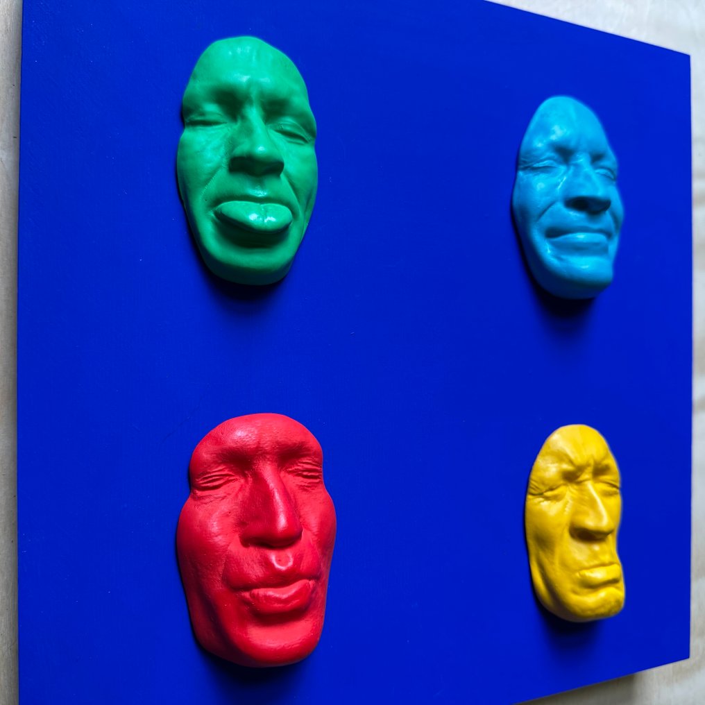 gregos - Colored moods on blue background #1.0