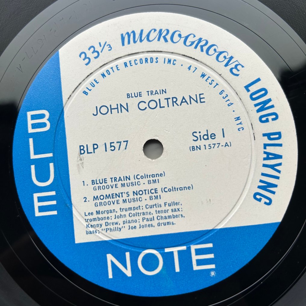 John Coltrane - Blue Train [U.S. Mono] - Μονός δίσκος βινυλίου - Mono - 1959 #3.2