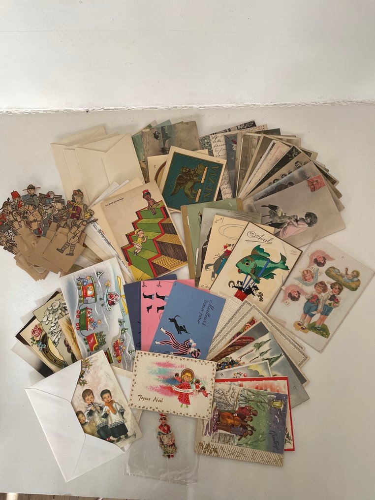 法国 - 幻想, 儿童 动物 威尼斯 - 明信片 - 1900-1960 #1.0