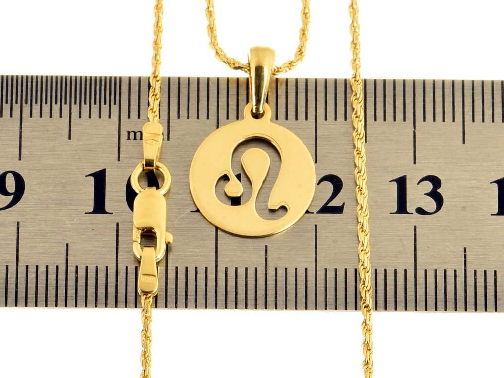 Colar com pingente - 18 K Ouro amarelo #4.3
