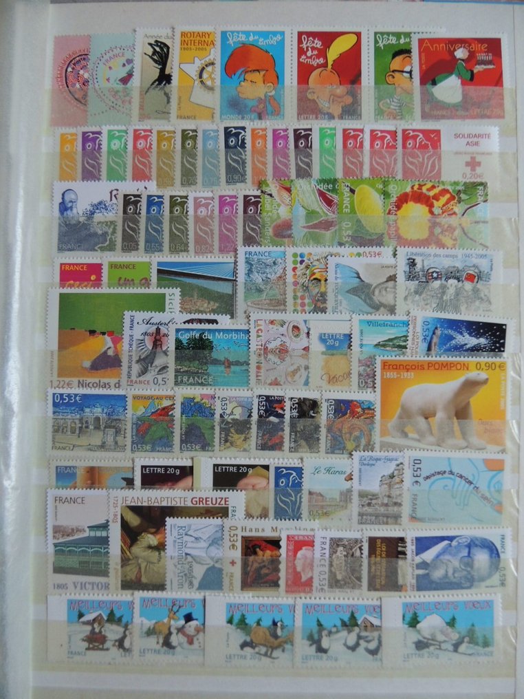 Francia 2005 - Année complète Y&T # 3720/3860 Sauf les A #1.0