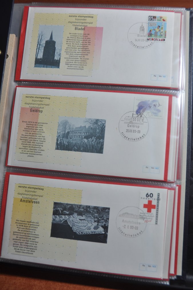 Pays-Bas  - Une grosse boîte remplie d'une collection de couvertures spéciales, d'enveloppes d'occasion, de PWS, #1.0