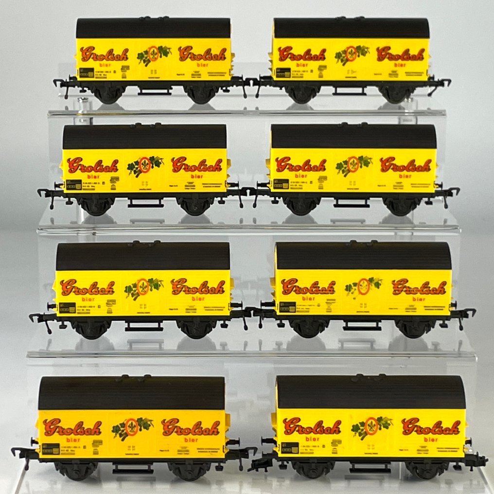 Fleischmann H0 - Modellvonat teherfuvarozás (8) - Sörkocsik ‘Grolsch’ - NS #1.0