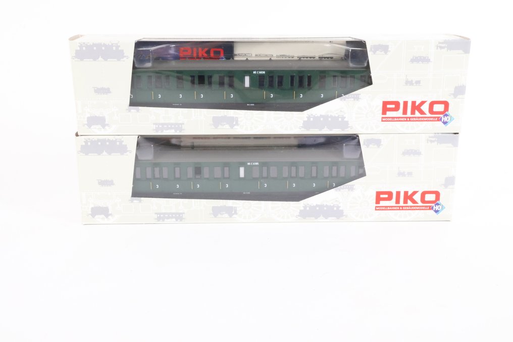 Piko H0 - 58032 - Επιβατικό τρένο μοντελισμού (2) - Coupérijtuigen C6036 και C 6185 - NS #1.0
