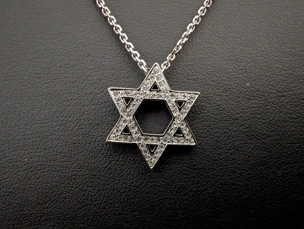 Άγαλμα, Swarovski collier Davidster - 2.1 cm - Κρύσταλλο #4.3