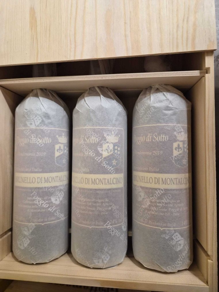 2019 x3 Ris. & 2019 x3 Poggio di Sotto - 蒙达奇诺·布鲁奈罗 - 6 Bottles (0.75L) #1.0
