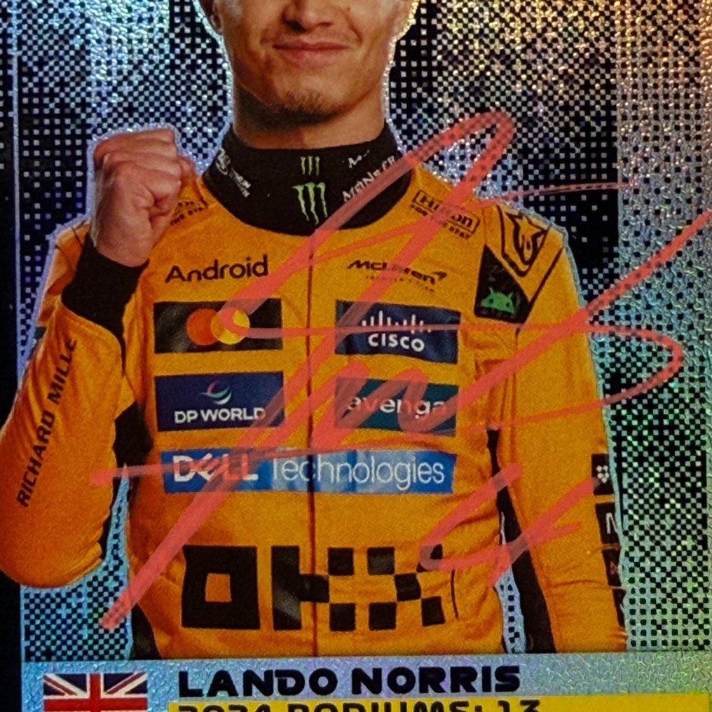 Mclaren - Topps 325 Podium Power Signed - Lando Norris - 2025 - Trading Card  #1.0