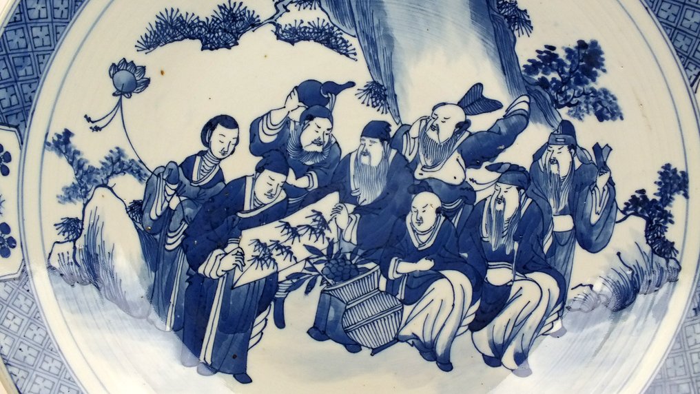 盘子 - 瓷 - 大型中国菜 #3.2