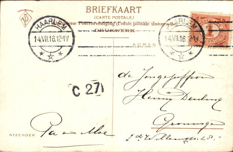 Pays-Bas - Haarlem - Carte postale (120) - 1900-1960 #1.0