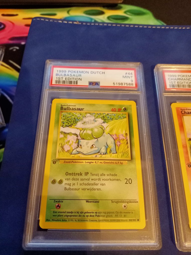 Pokémon - 1 Graded card - Bulbasaur 44 First edition - PSA 9 - WOTC - Base set #1.0