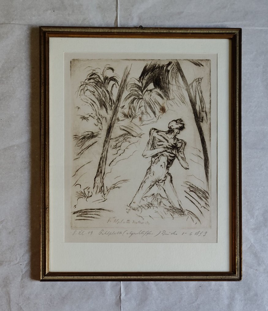 Paul Kleinschmidt (1883-1949) - Don Quixote - etching, handsigned and numb. 1919 #2.1