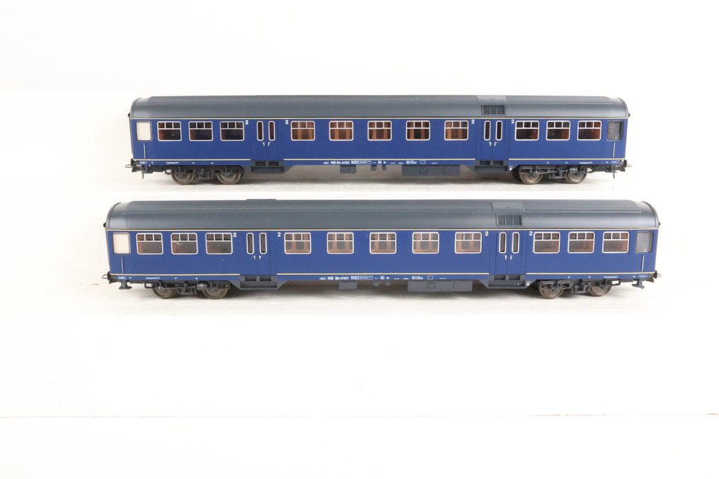 Roco H0 - 44286 - Επιβατικό τρένο μοντελισμού (2) - Σχέδιο W αμαξίδια, μπλε. - NS #1.0