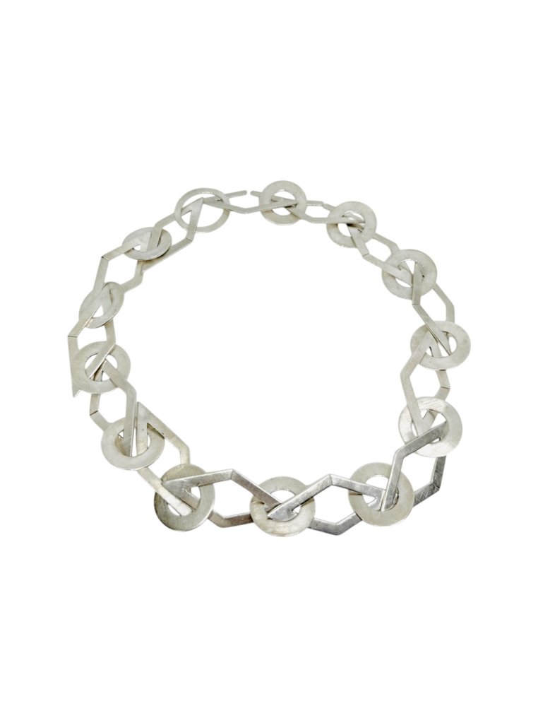 χωρίς τιμή ασφαλείας - Statement κολιέ Ασημί - Σχεδιασμός έργου/Γκαλερί #2.1