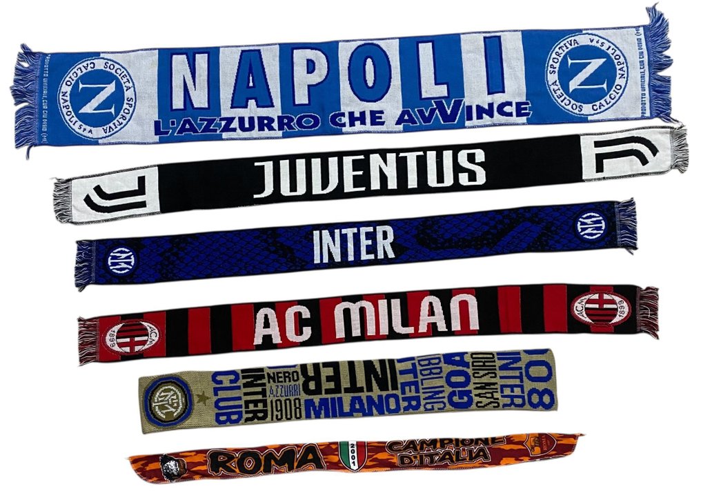 Napoli-Juventus-Milan-Roma-Inter - 意大利足球联盟 - 围巾  #1.0