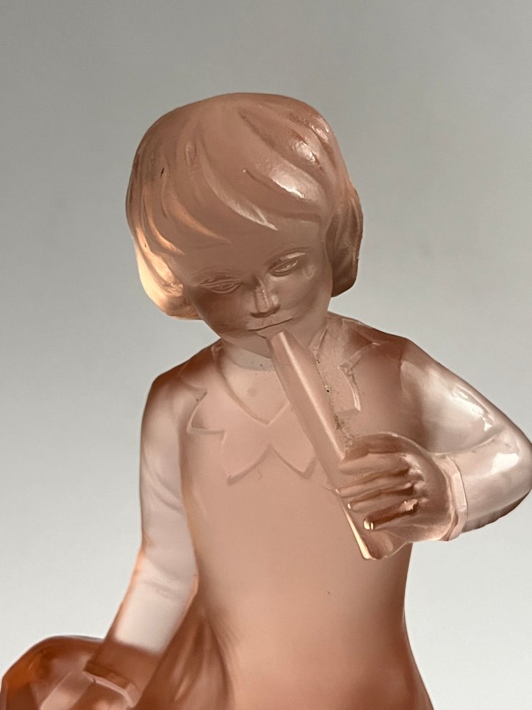 Walther & Sohne - 餐桌中央装饰 - 绗缝花卉  - 玻璃 - 彼得·潘 - 长笛手 #1.0