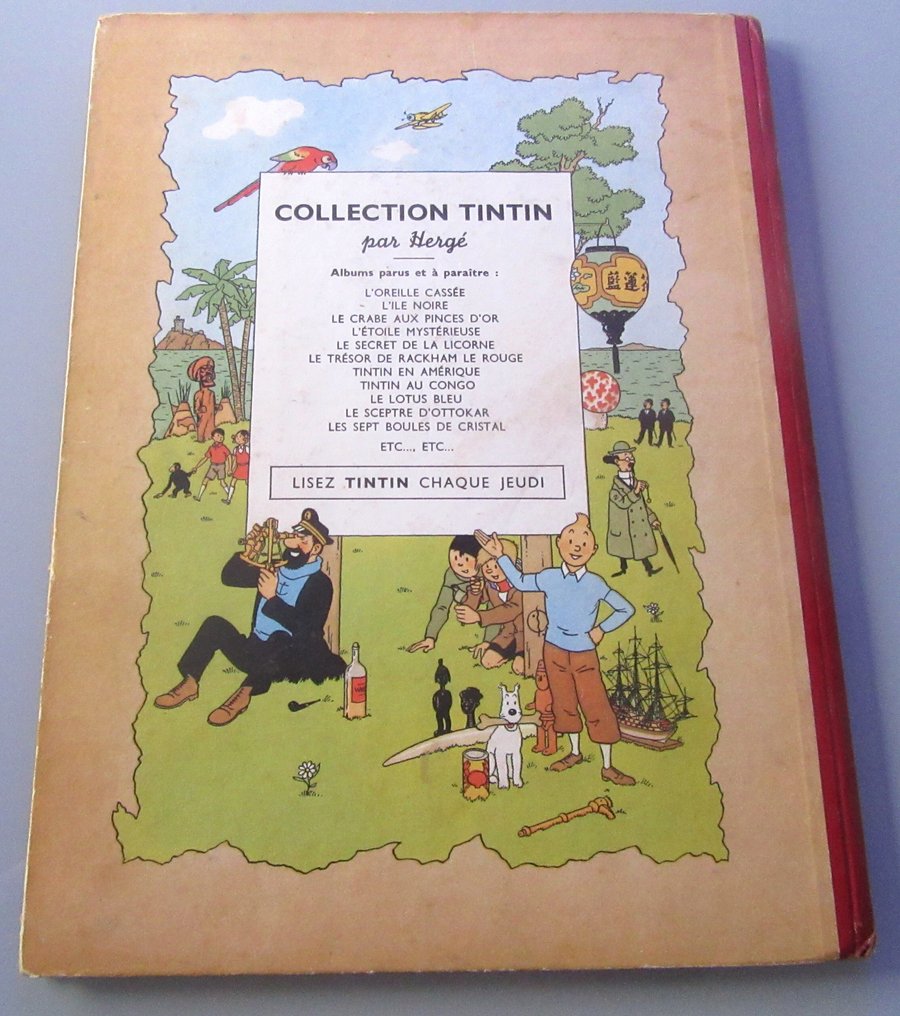 Tintin T6 - L'Oreille Cassée (B2) - C - 1 Album - Reprint - 1948 #1.0