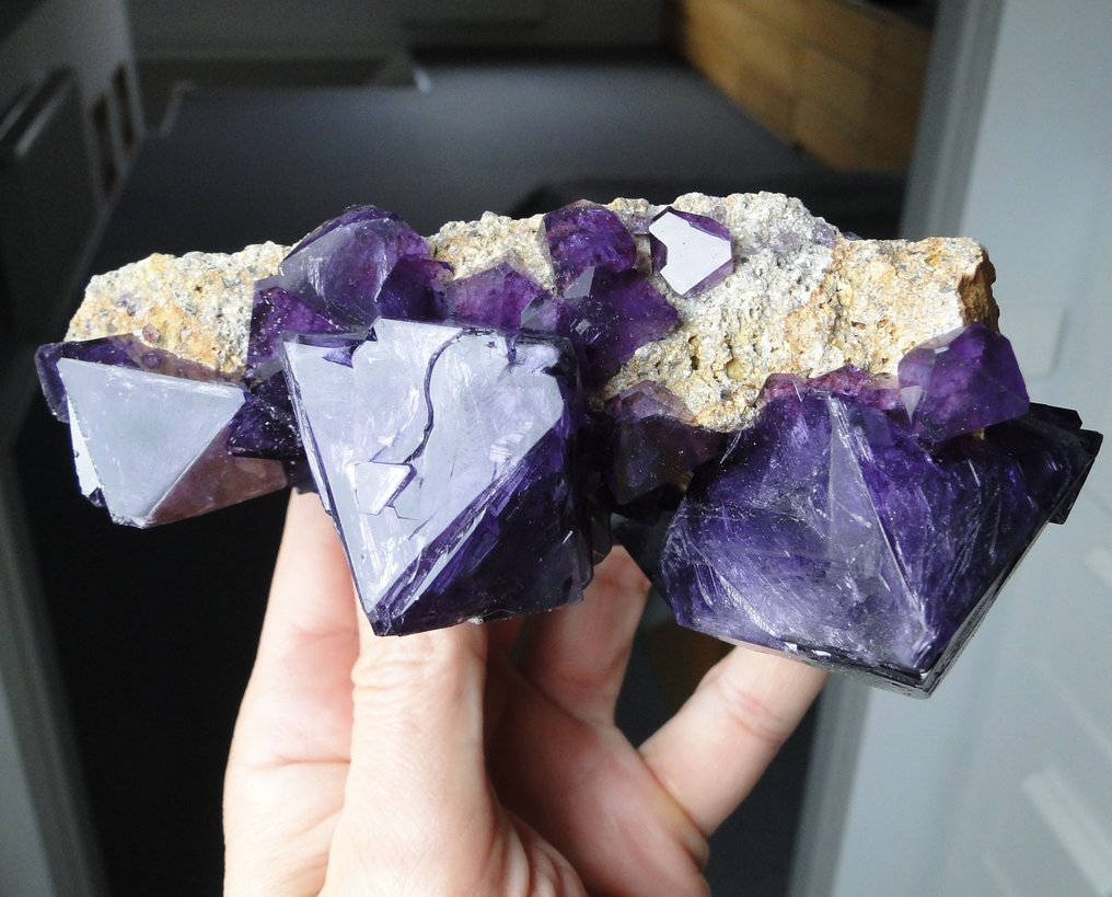 Alunit Unglaubliche Kristalle auf Matrixgestein!- 432 g #2.1