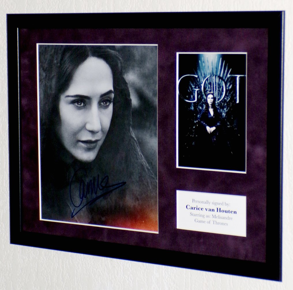 Game of Thrones - Carice van Houten (Melisandre) Framed, signed + COA & Photo signing session #1.0