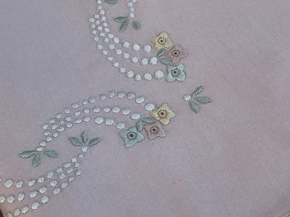 ricami fatti a mano - ρομαντικό vintage - Σεντόνι (4) - 290 cm - 245 cm - Σετ σεντόνια #3.2