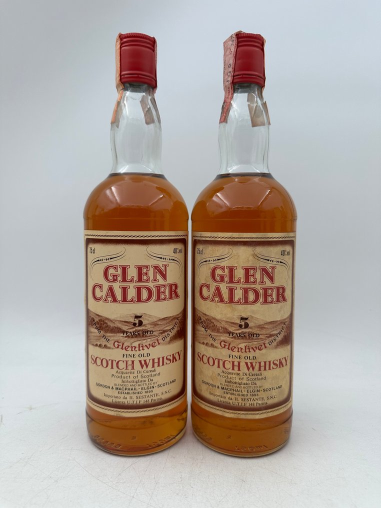 Glen Calder 5 years old - Gordon & MacPhail  - b. Anni ‘80 - 75cl - 2 bottiglie #1.0