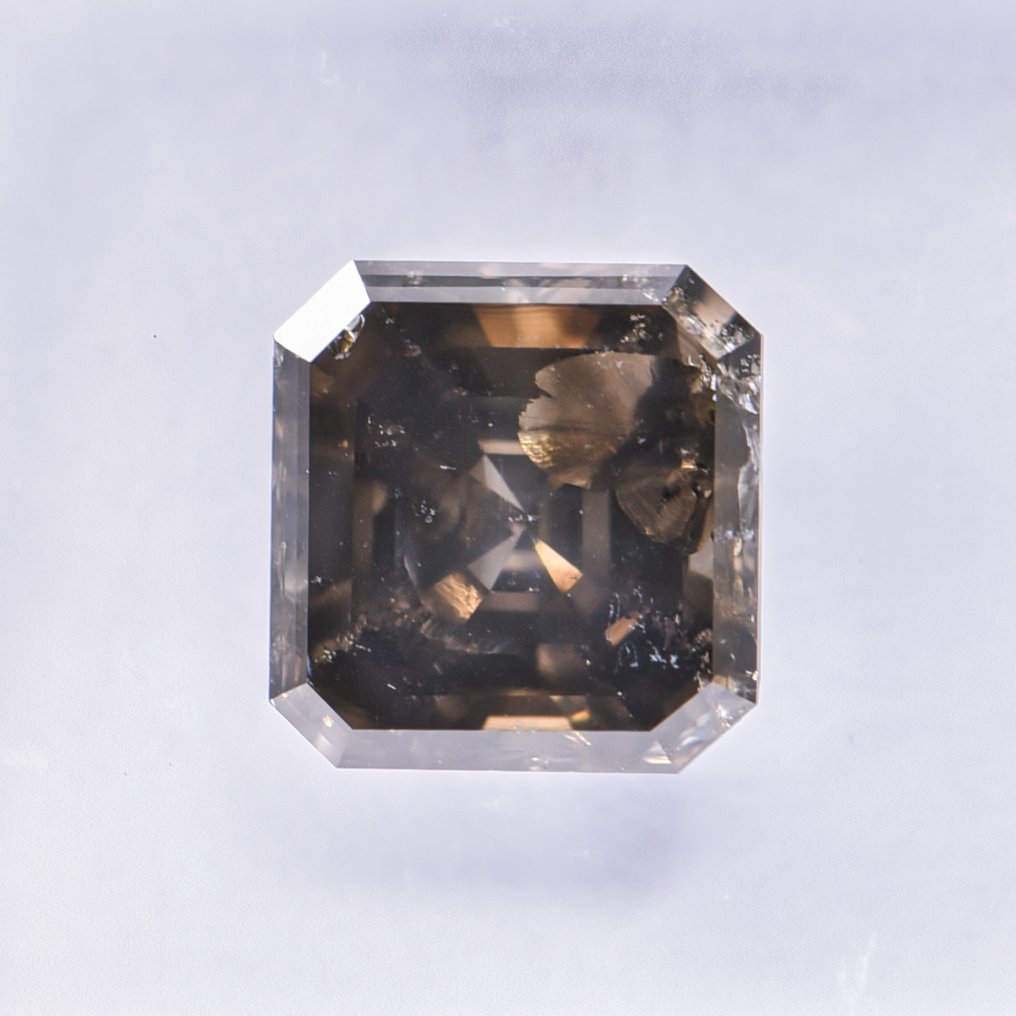 χωρίς τιμή ασφαλείας - 1 pcs Διαμάντι  (Φυσικού χρώματος)  - 1.50 ct - Σμαράγδι - Fancy deep Πρασινωπό, Καφετί Κίτρινο - SI2 - International Gemological Institute (IGI) - VG VG #2.1