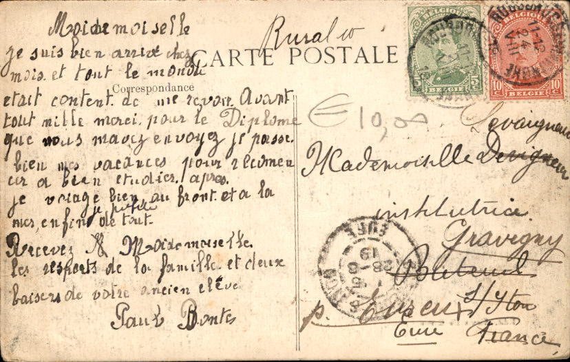 Βέλγιο - West-Vlaanderen - Καρτ-ποστάλ (133) - 1910-1920 #1.0