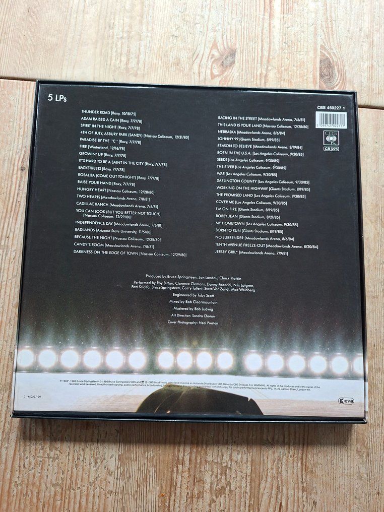 Bruce Springsteen & the E street Band - LIVE/1975-85 5-LP BOX (First Pressing) - LP-Box-Set - 1986 #2.1