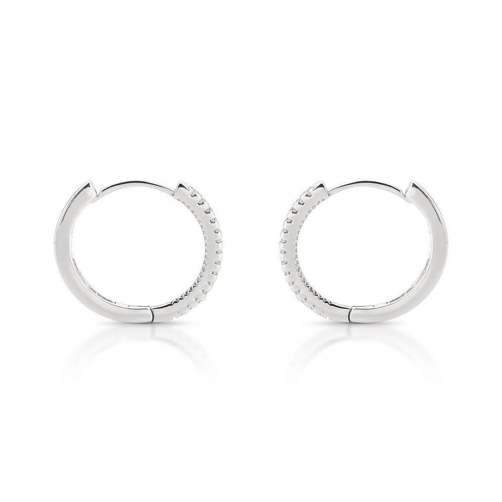 耳環 - 14 克拉 白金 -  0.35ct. tw. 鉆石 (天然)  - 802792 #2.1