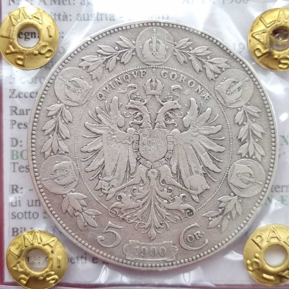 Austria. Franz Joseph I. 5 Corona 1900  (No reserve price) #1.0