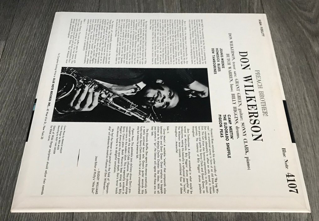 Don Wilkerson - Preach Brother! - Δίσκος βινυλίου - 1st Mono pressing - 1962 #2.1