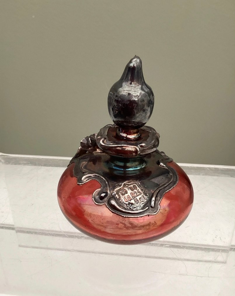 Βάζο αρώματος (2)  - ασήμι sterling και γυαλί - Ασήμι 925 #1.0