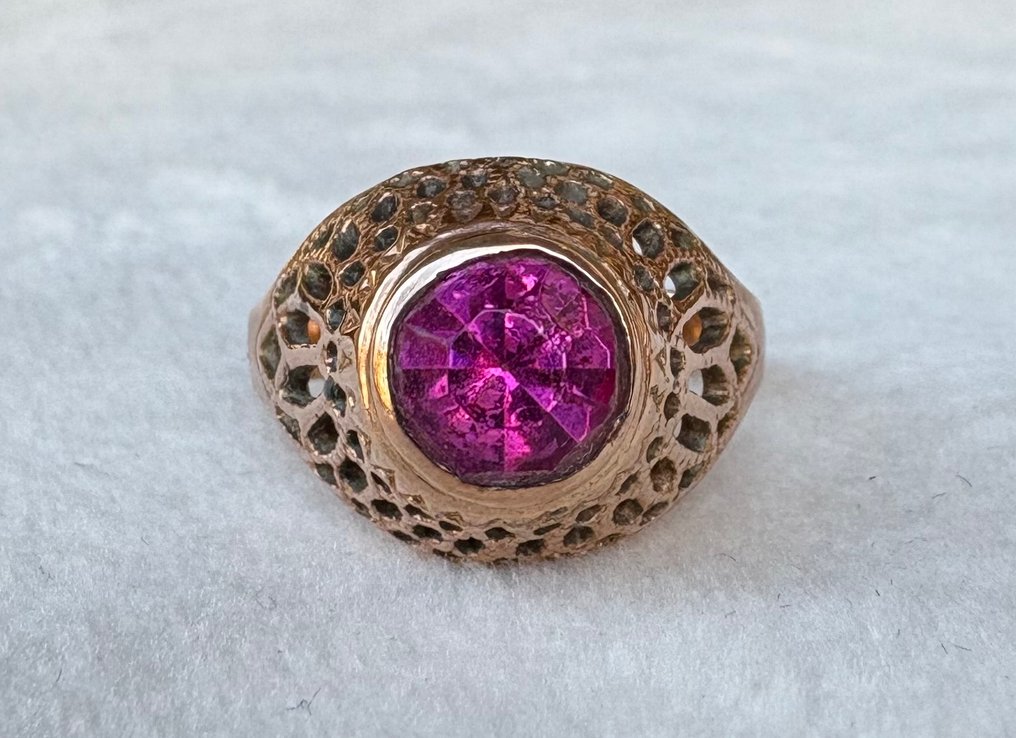 Δαχτυλίδι - 14 καράτια Ροζ χρυσό #1.0