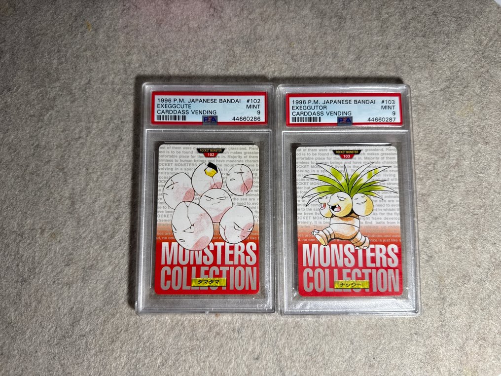 Pokémon - 2 Graded card - Exeggcute, Exeggutor 102, 103 - PSA 9 - Various sets #1.0