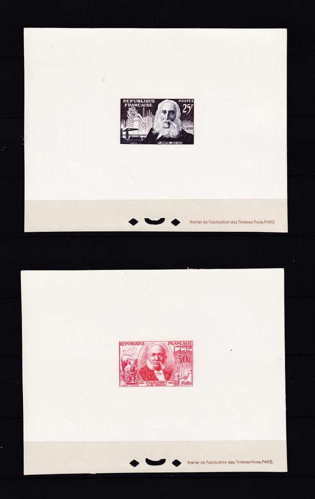 Frankreich 1955 - Wunderschöne Luxusdrucke der vollständigen Serie. - Yvert n°1012/1017 #1.0