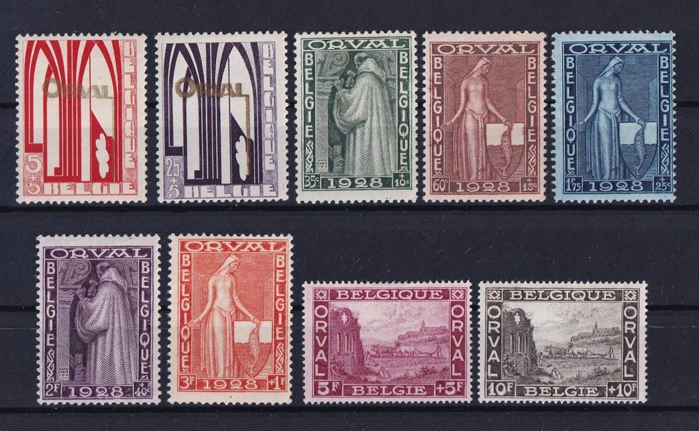 Βέλγιο 1928 - σειρά 1η Orval - POSTFRIS - OBP/COB 258/66 #1.0