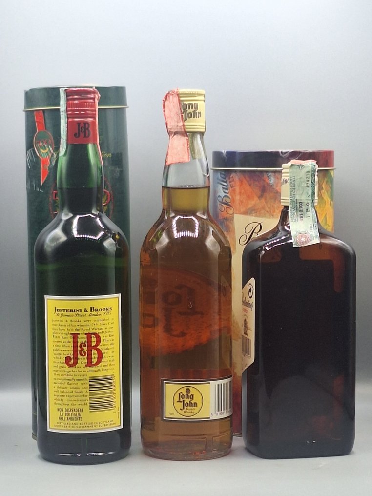 J&B, Long John, Ballantine's  - 70厘升 - 3 瓶 #1.0