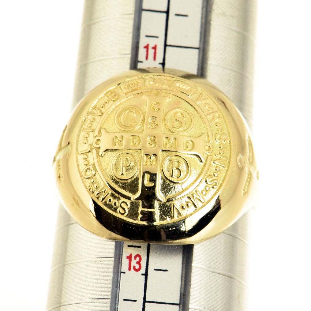 Δαχτυλίδι φυλαχτό - 14 καράτια Κίτρινο χρυσό #4.3