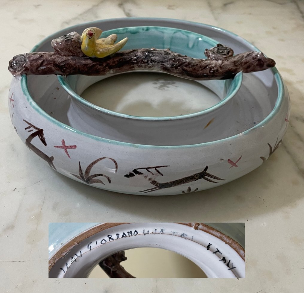 Vietri ICAV Giordano, 1950 circa - Βάζο - Χωρίς τιμή εκκρεμούς - Γλυπτό από ζωγραφισμένη κεραμική #1.0