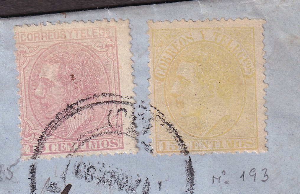 Spanien 1883 - Wunderbarer Brief für Frankreich #1.0