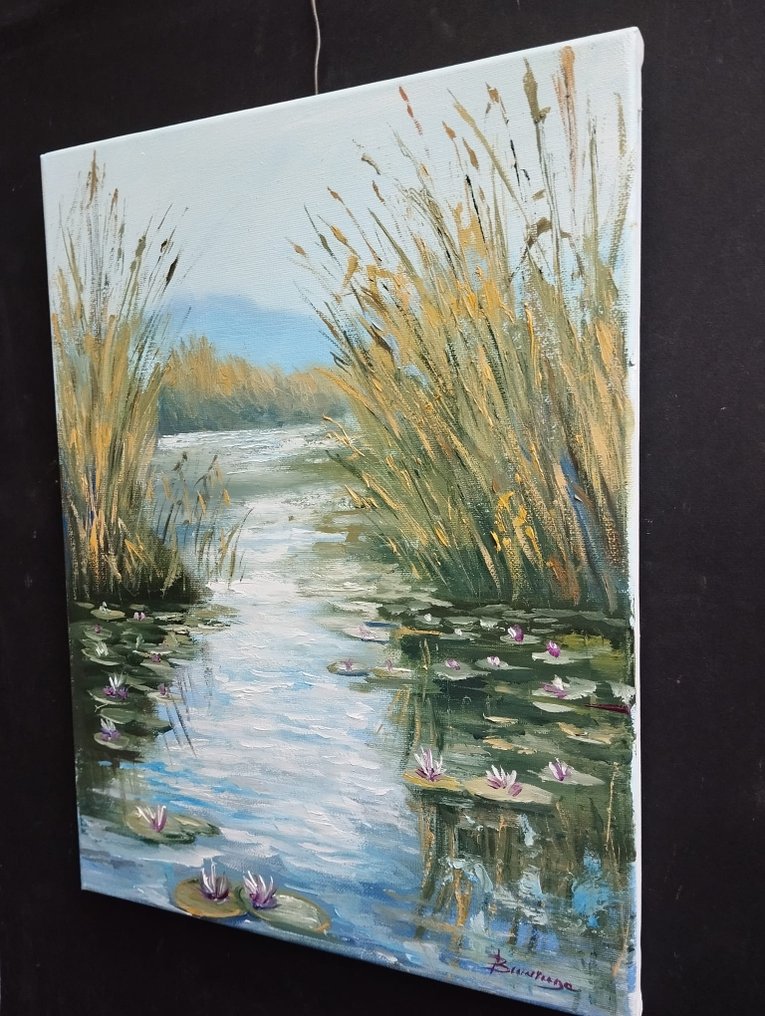 Franci Bencivenga (1953) - Laguna con ninfee #4.3