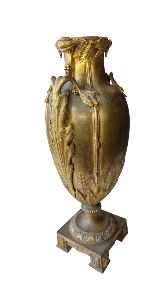 A. Erdmann - 花瓶  - 黄铜色 - 实心青铜瓶 #3.2