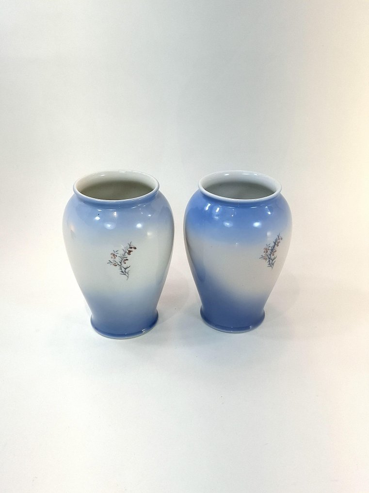 Royal Copenhagen - Βάζο (2)  - Πορσελάνη - 3644, λόφοι Rebild #2.1