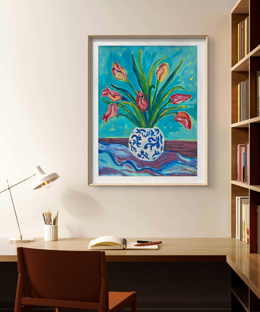 Kirsty Wain - Tulips in Chinoiserie  - NO Reserve #2.1