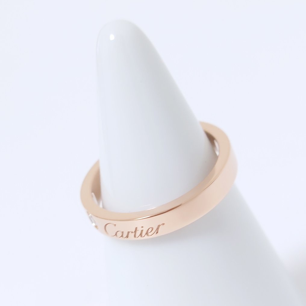 没有保留价 - Cartier - 戒指 - C de Cartier - 18K包金 玫瑰金 #2.1