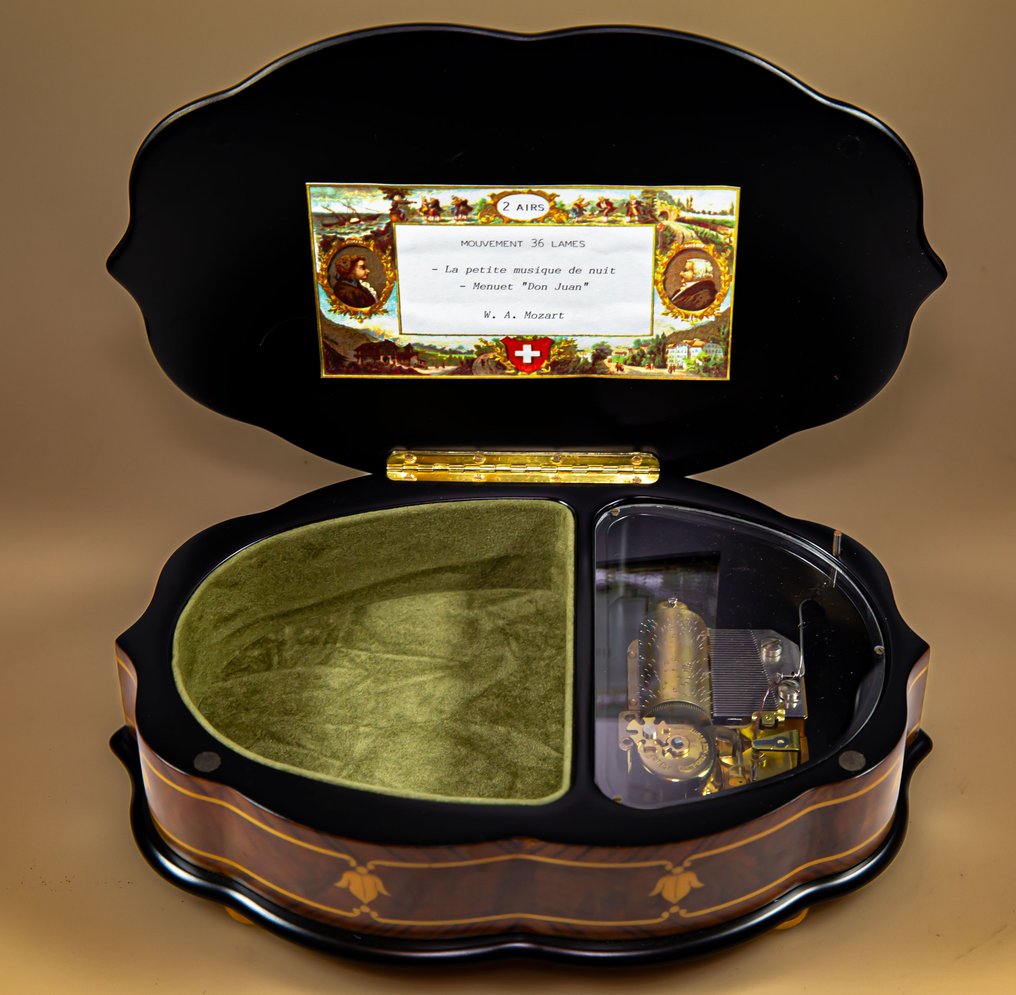 Reuge speeldoos sieradenkist juwelenkist - Caja musical - Suiza - 1950-1960, 1990-2000 #4.3