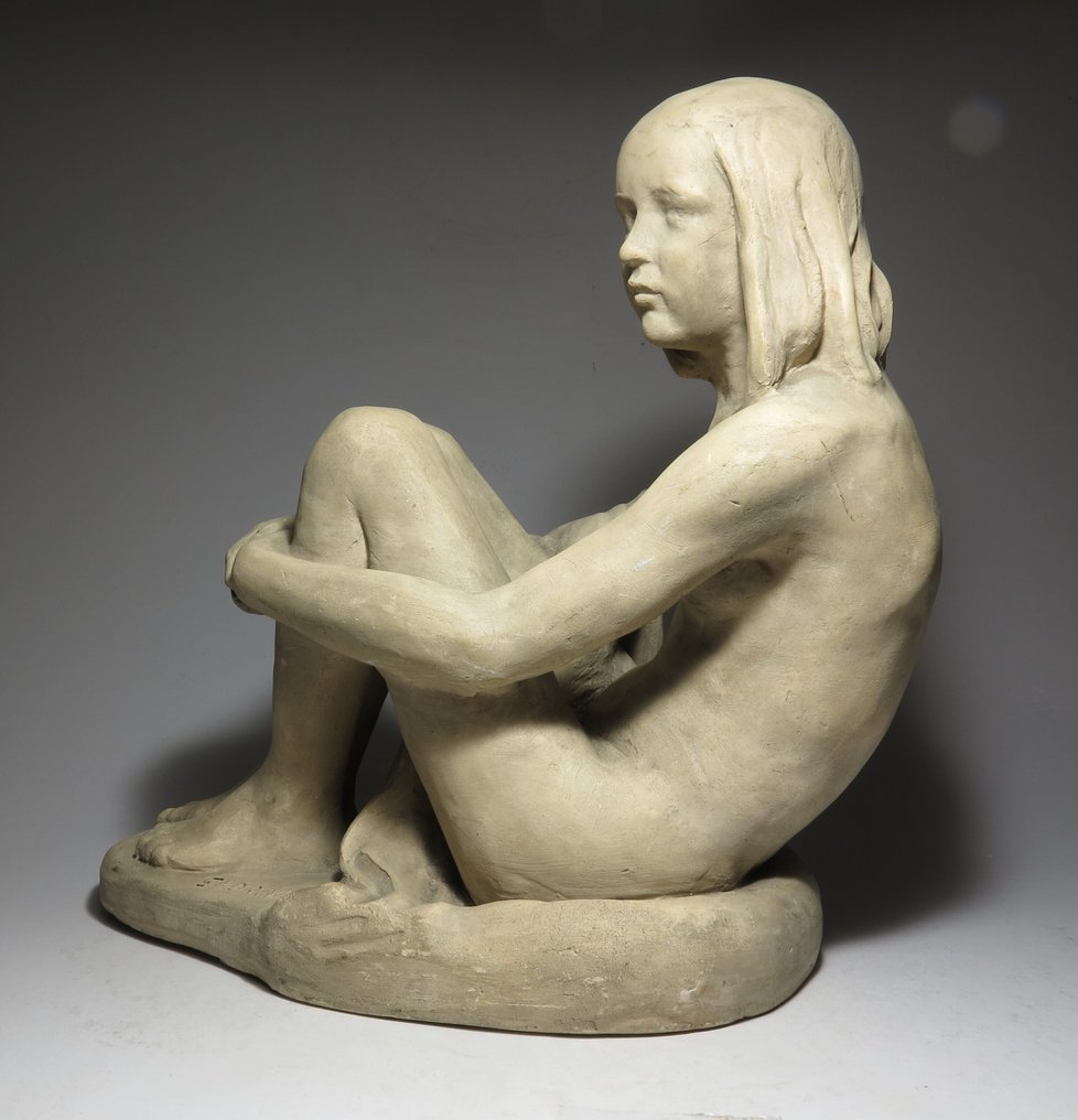 Margit Endrő - Γλυπτό, Art Deco Lady Sculpture - 25 cm - Terracotta - 1920 #4.3