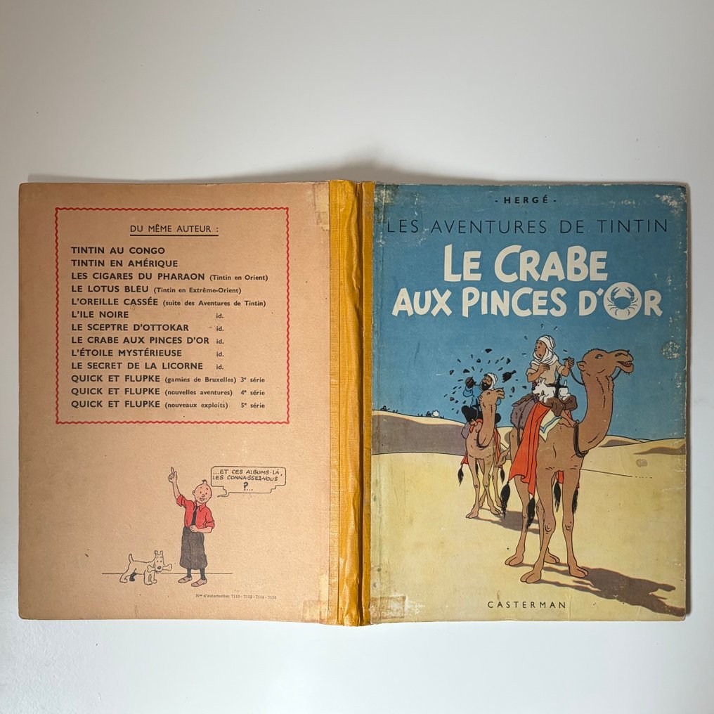 Tintin T2 - Le crabe aux pinces d'or (A23) - C - 2e édition couleur - 1 Album - Neuauflage - 1944 #1.0